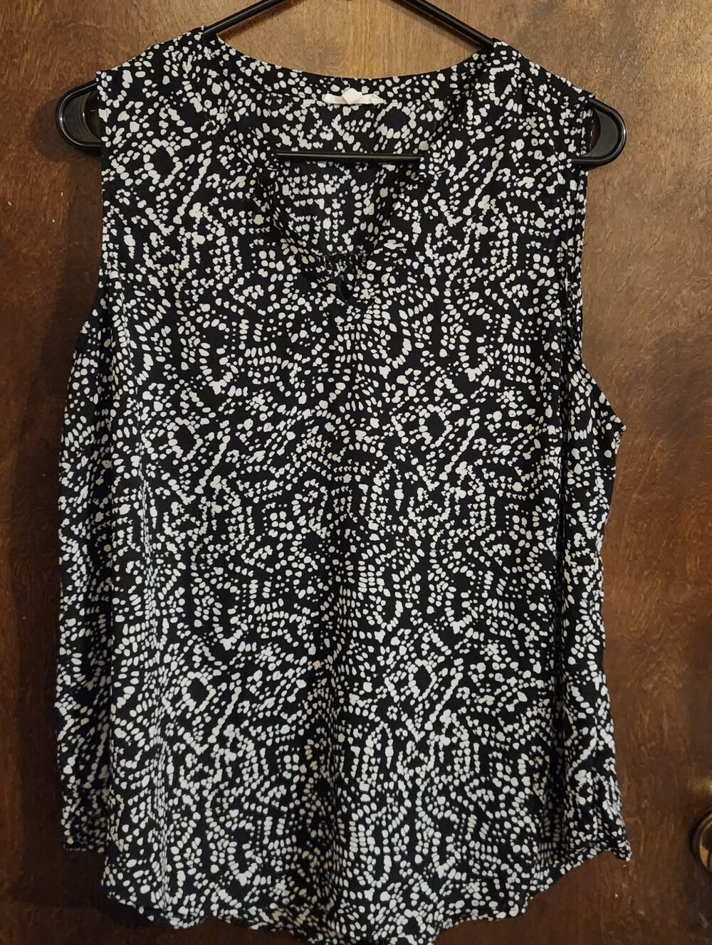 Maurices Black & White Printed Sleeveless Camisole 1x